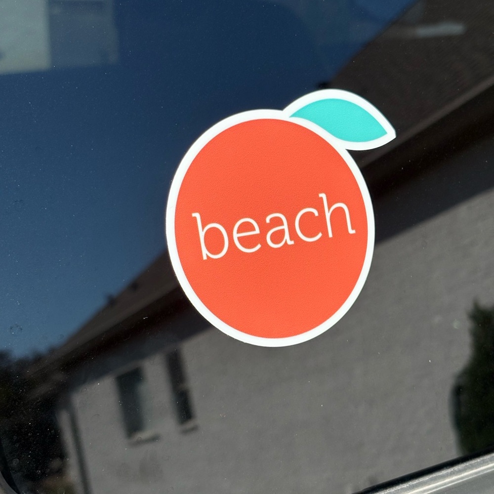 Orange Beach Sticker 4" car decal